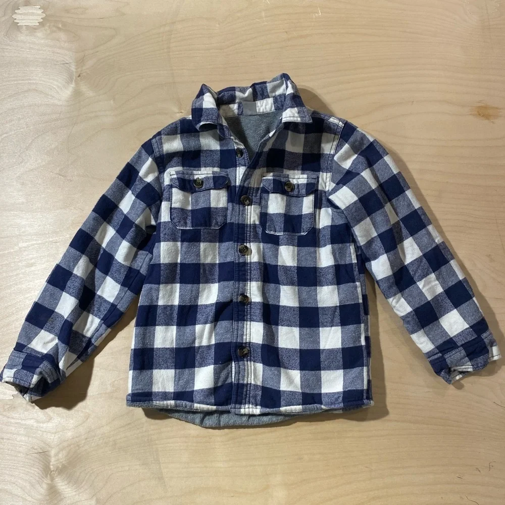 Carter’s Fleeced Lined Shirt Jacket Size 7 (FC)